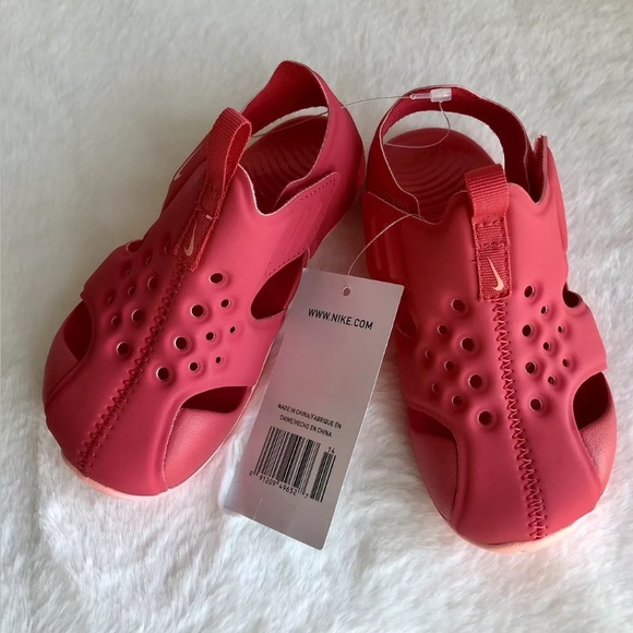 TD Nike Toddler Girl/'s Sunray Protect 2 Sandal Tropical Pink 943829 600 Sz 10c